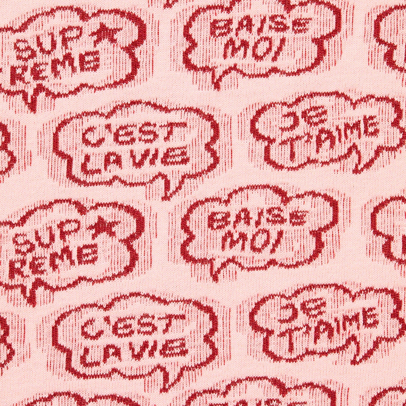 Word Bubble Jacquard S/S Top view 2